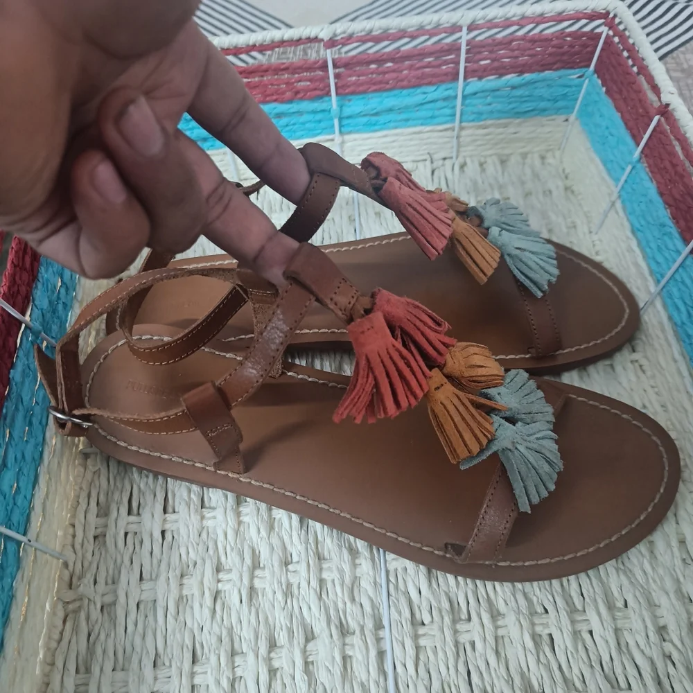 Multi Tassel Sandal - Picture 2 of 10